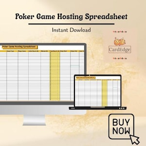 Poker Game Host Spreadsheet