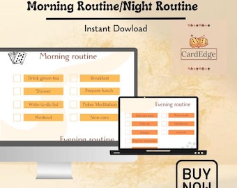 Morning Routine | Night Routine Checklist