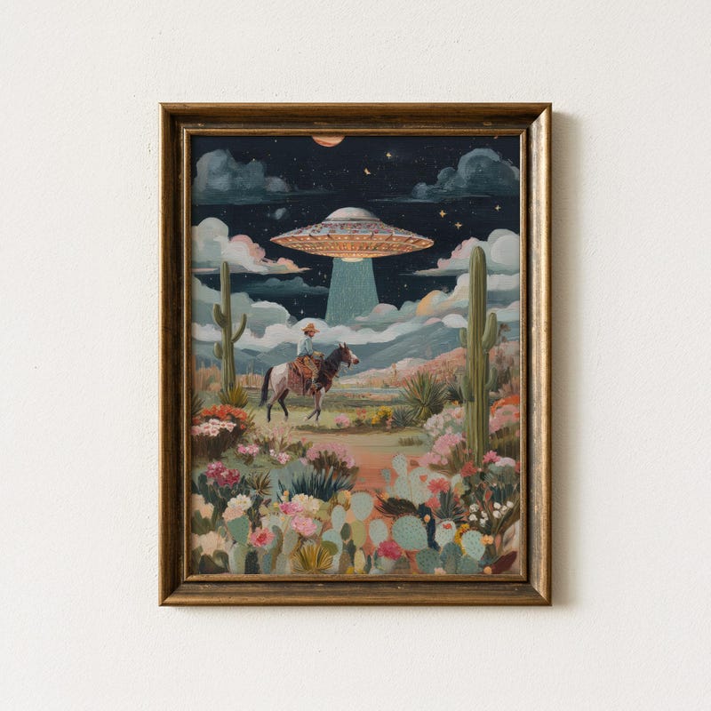 Boho Alien Art - Etsy UK