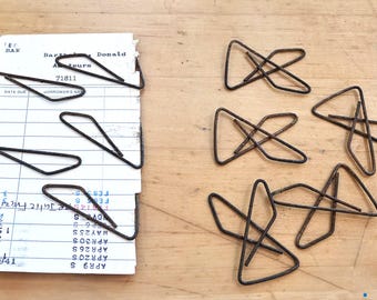 Rusted Butterfly Clips: Set of 5