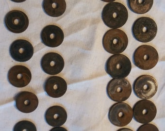 Rusted Fender Washers.  Set of 15, Rusted Embellishments for Junk Journals. Vintage, Rust, Shabby