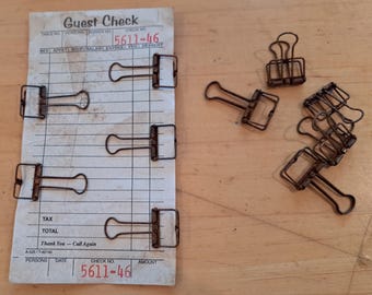 Rusted Small Skeleton Binder Clips