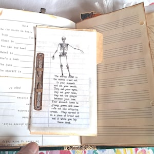 Vintage Junk Journal Inserts, Rusted Prong Fasteners, File Folder (Set of 3) image 3