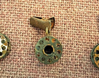 Tarnished/Rusted Bobbin Charms: Plain
