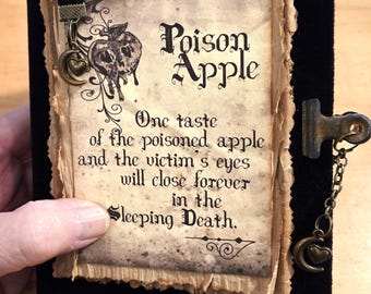 Retro "Poison Apple" Halloween Junk Journal