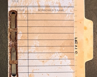 Travel Junk Journal Inserts with Rusted Metal Fasteners, Set of 3