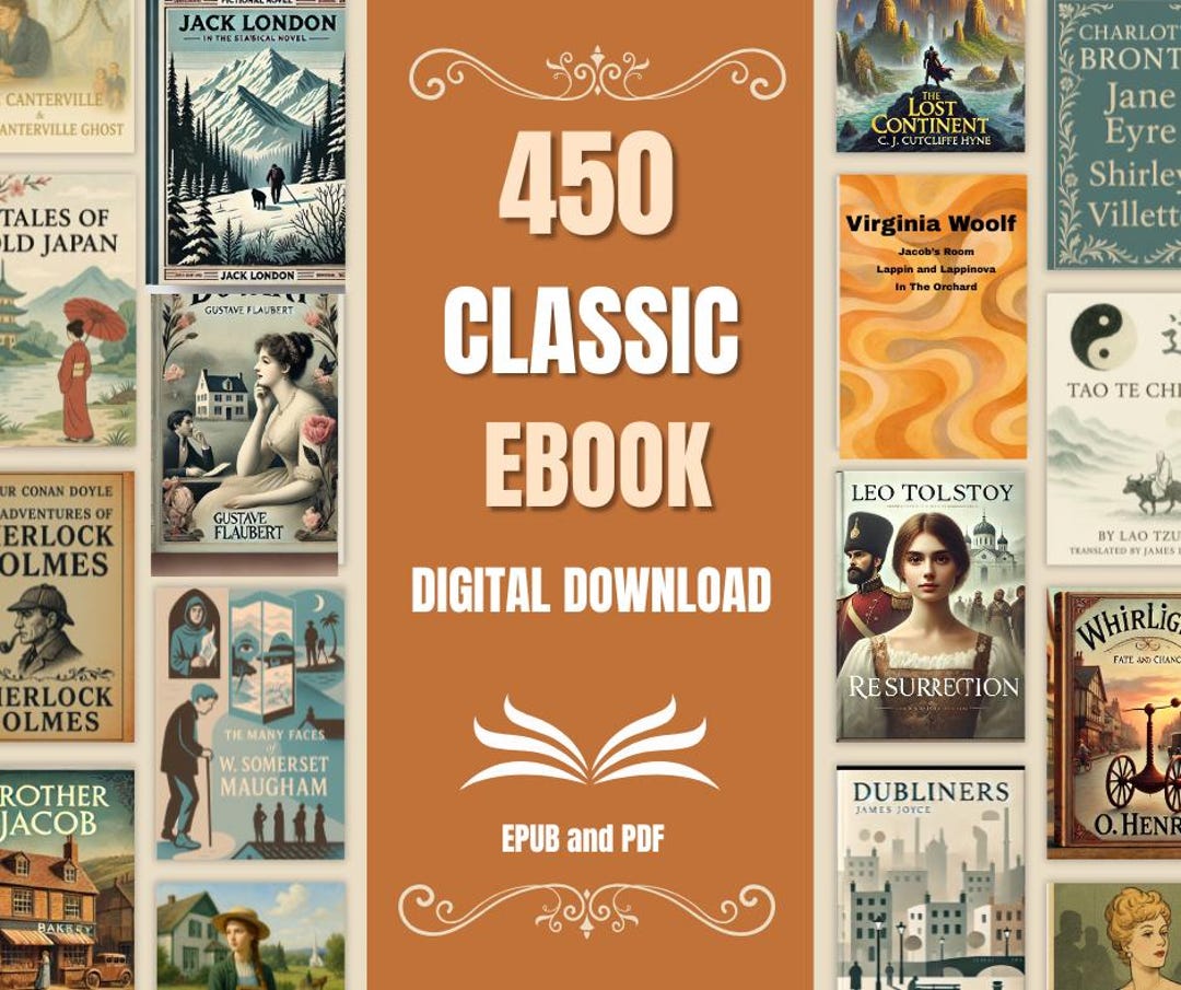 450 Classic Books Collection — Timeless Literature Library (digital ...