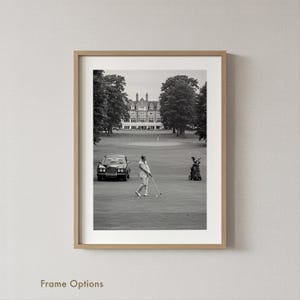 Impresión de golf: Fotografía enmarcada, Impresión de lujo, Arte mural enmarcado, Arte mural de golf, Impresiones enmarcadas, Decoración del hogar, Impresiones en blanco y negro, Arte mural