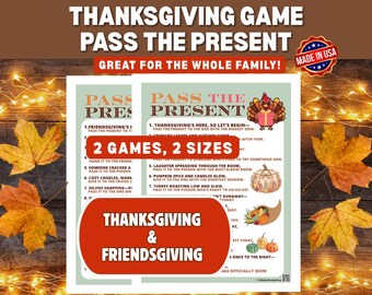 Pass The Present Thanksgiving Game for The Whole Family