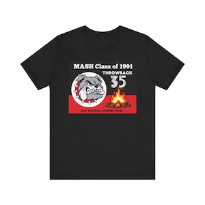 Camiseta con el logo del Bulldog de la promoción de 1991 de MASH / Reunión del 35 aniversario