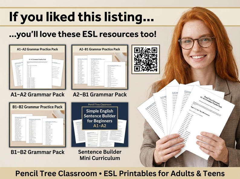 ESL Sentence Builder for Beginners – A1-A2 English Worksheets (PDF Download) image 5