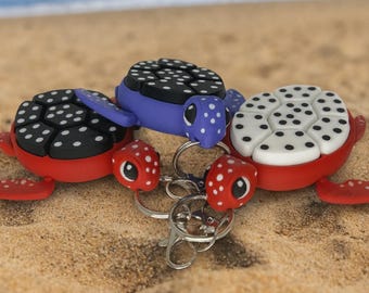 Fidget sensory tool - Turtle with 7 clickers | multiple colours available