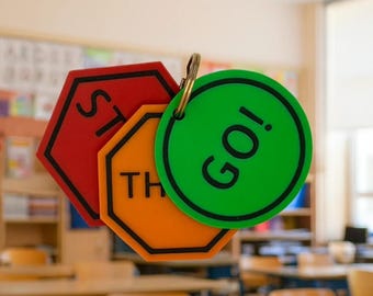 Self-Regulation Keyring | SEN Behaviour Support | Zones of Regulation Visual Tool | Communication Aid