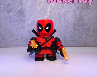 Deadpool Chunkable Figurine – Collectible Modular Display Toy | 3D Printed Marvel-Inspired Gift