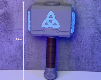 Mjolnir Norse Style Cosplay Hammer | Fantasy Display Prop & Collector Gift