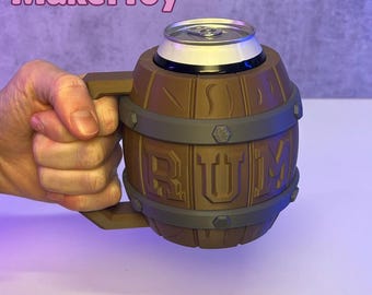 Pirate Rum Barrel Holder | Themed Can & Desk organiser for Collectors and Gifts