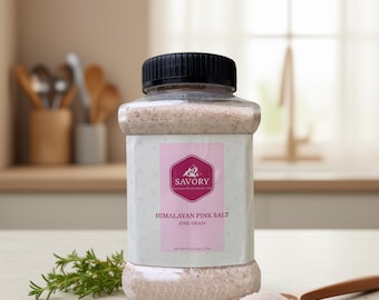 SAVORY Himalayan Pink Salt Fine Grain 5 LB