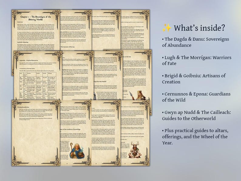 Grimoire of Celtic Deities | Digital Guide to Irish & Welsh Gods ...