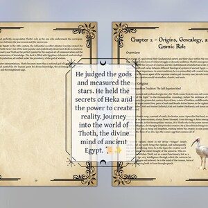 The Book of Thoth | Egyptian God of Wisdom Encyclopedia | Esoteric Deity Guide | Printable Digital Grimoire PDF image 3