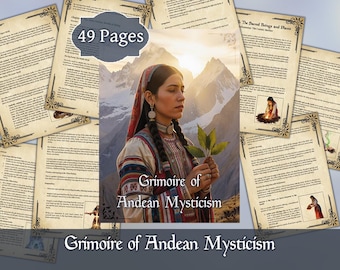 Andean Shamanism Grimoire | Digital Book of Earth Wisdom & Sacred Energy | Printable PDF Guide to Kawsay, Ayni and Pachamama