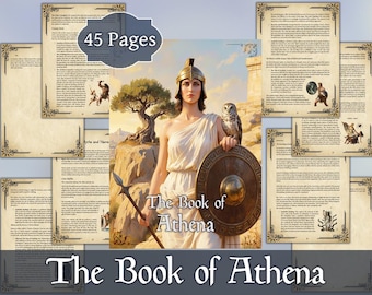 アテナの書 | 秘教神話百科事典 | 印刷可能なデジタルPDF ギリシャの異教徒と信者のためのグリモア