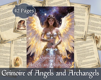 Grimoire of Angels and Archangels | Digital Guide to Celestial Magic & Invocation | Printable PDF for Angelic Communication and Rituals