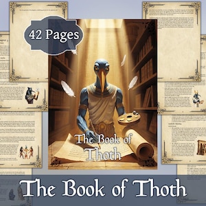 The Book of Thoth | Egyptian God of Wisdom Encyclopedia | Esoteric Deity Guide | Printable Digital Grimoire PDF image 1