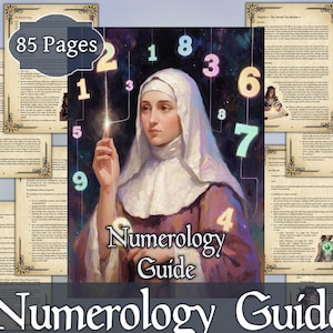 Numerology Guide | Numerology Grimoire | Digital Book of Sacred Numbers & Soul Blueprint Guide | Printable PDF for Spiritual Seekers