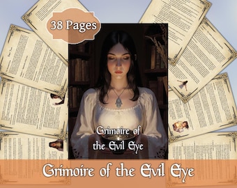Grimoire of the Evil Eye | Cyfrowa książka o ochronie psychicznej i oczyszczaniu energetycznym | Wersja PDF do druku o osłonie duchowej i odpędzaniu klątw