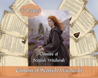 Grimoire of Scottish Witchcraft | Printable PDF Book of Shadows | Celtic Folk Magic and Ancestral Ritual Guide | Digital Download