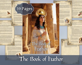 The Book of Hathor | Egyptian Goddess Encyclopedia | Esoteric Deity Guide | Printable Digital PDF for Kemetic and Pagan Spirituality