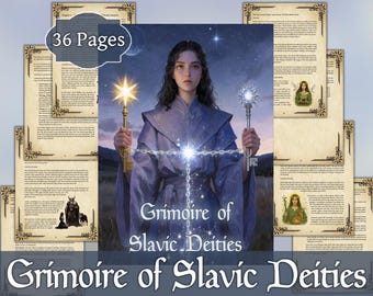 Grimório de Divindades Eslavas | Livro Pagão Digital de Deuses e Espíritos | PDF para impressão sobre Rodnovery e Bruxaria Eslava | Livro das Sombras