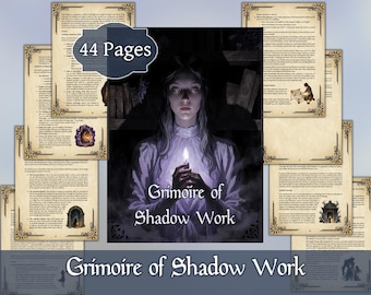 Grimoire of Shadow Work | Digital Book for Inner Healing and Self Discovery | Printable Jungian Spiritual Guide for Book of Shadows