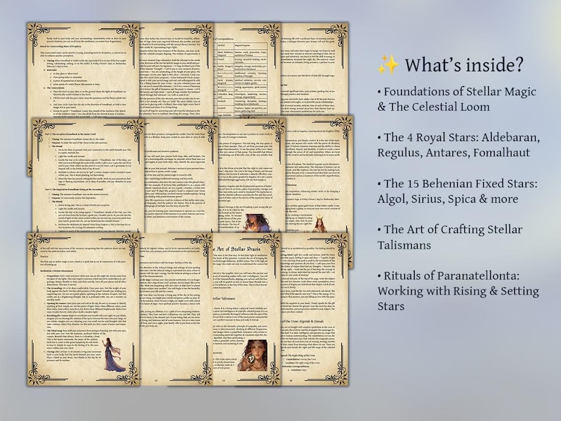 Grimoire of Fixed Stars | Digital Stellar Magic Book for Celestial ...