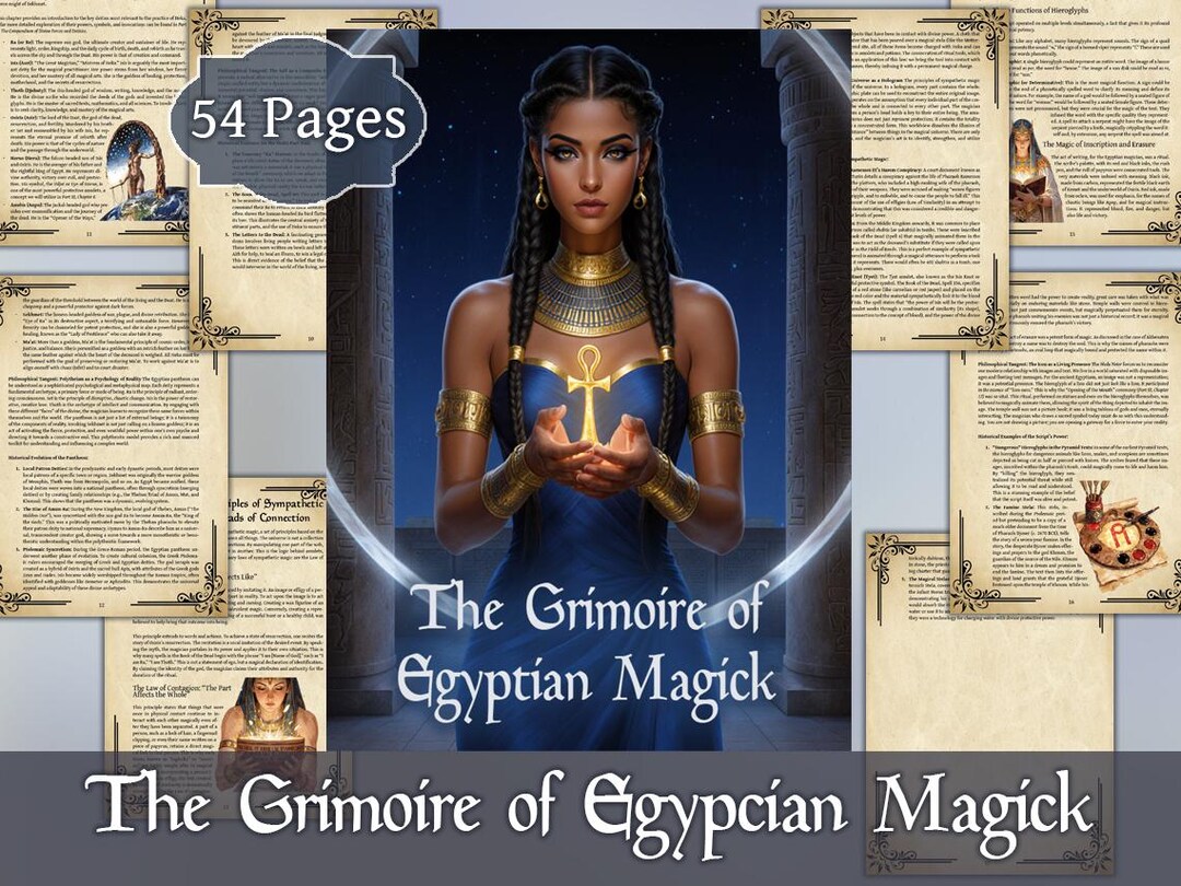 Egyptian Magic Grimoire | Digital Book of Heka & Kemetic Rituals ...