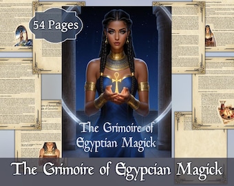 Egyptian Magic Grimoire | Digital Book of Heka & Kemetic Rituals | Printable PDF for Practitioners | Ancient Egypt Book of Shadows