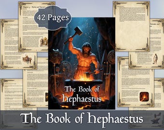 The Book of Hephaestus | Greek Mythology Encyclopedia | Esoteric Deity Book | Printable Digital PDF for Pagans and Artisans