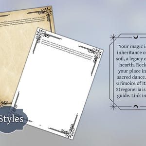 Grimoire of Italian Stregoneria | Digital Book of Italian Witchcraft | Printable PDF for Strega and Folk Magic | Book of Shadows Pages image 5