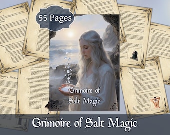 Grimoire of Salt Magic | Digital Book for Protection, Cleansing & Banishing Rituals | Printable Witchcraft PDF | Book of Shadows Guide