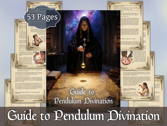 Pendulum Divination Grimoire | The Guide to Pendulum Divination | Printable Manual for Mystics | Digital Book of Shadows PDF