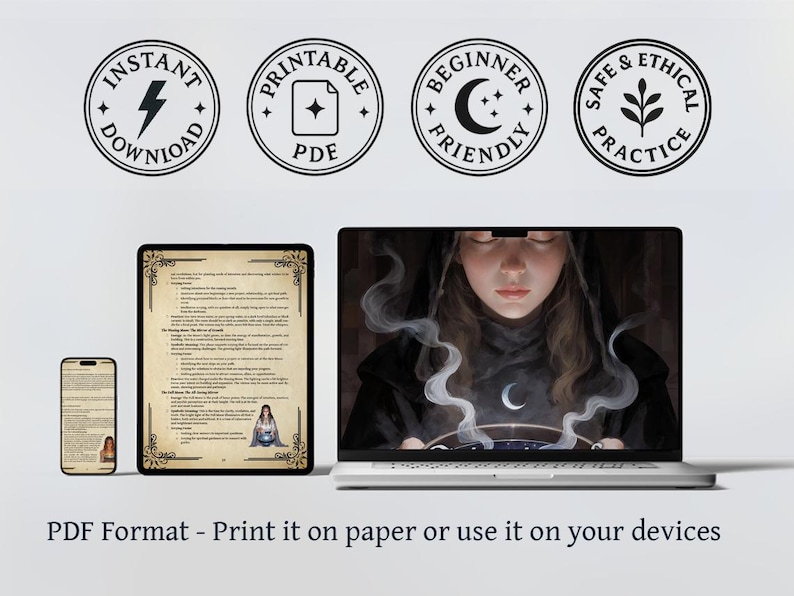Water Scrying Script Grimoire of Water Scrying | Digital Hydromancy Guide for Divination ...