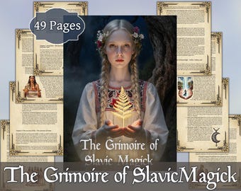 Slavic Magick Grimoire | Digital Book of Old Gods & Forest Spirits | Printable PDF for Slavic Witchcraft Folk Magic | Book of Shadows Guide