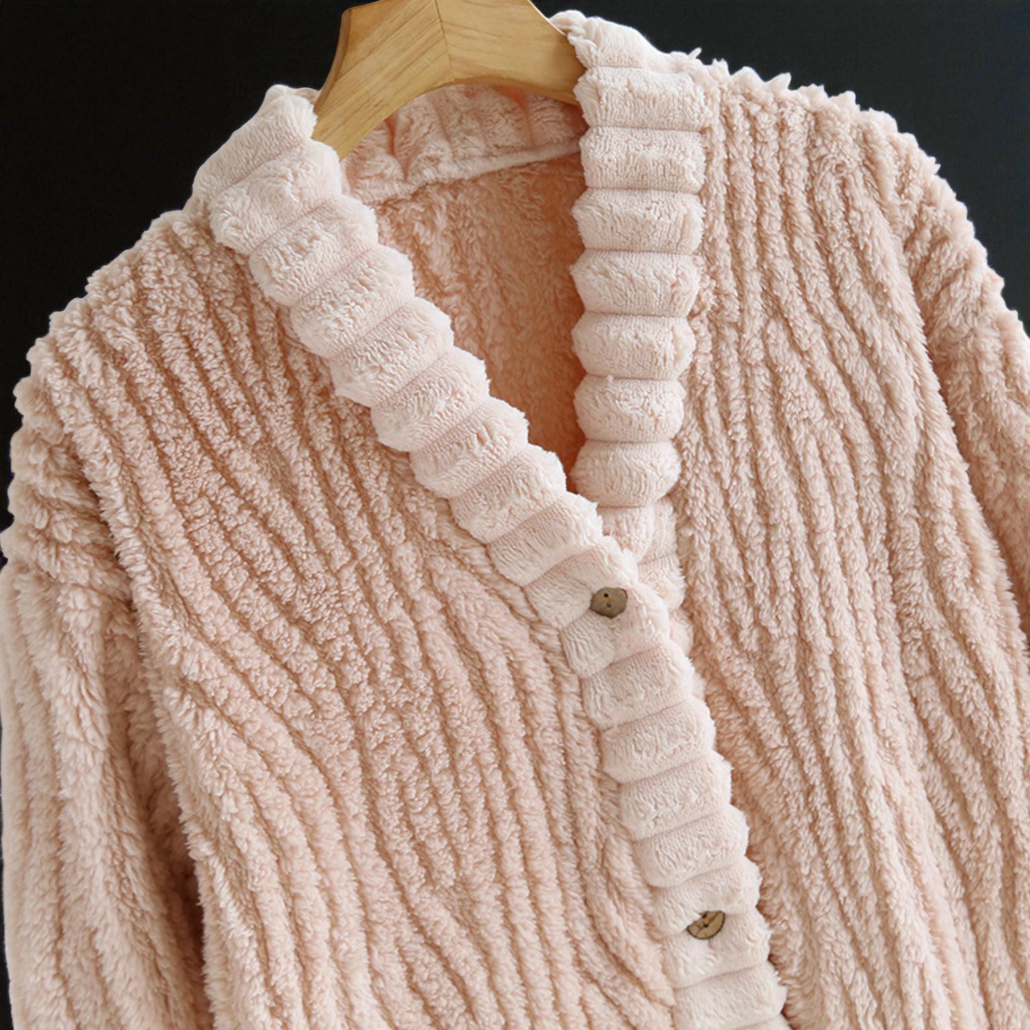 Cute Robe Designs Cute Plush Long Robe for Women – Soft Hooded Winter Bathrobe With ...