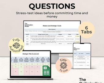 Perguntas de filtro estratégico | Ferramenta independente do Excel para pequenas empresas