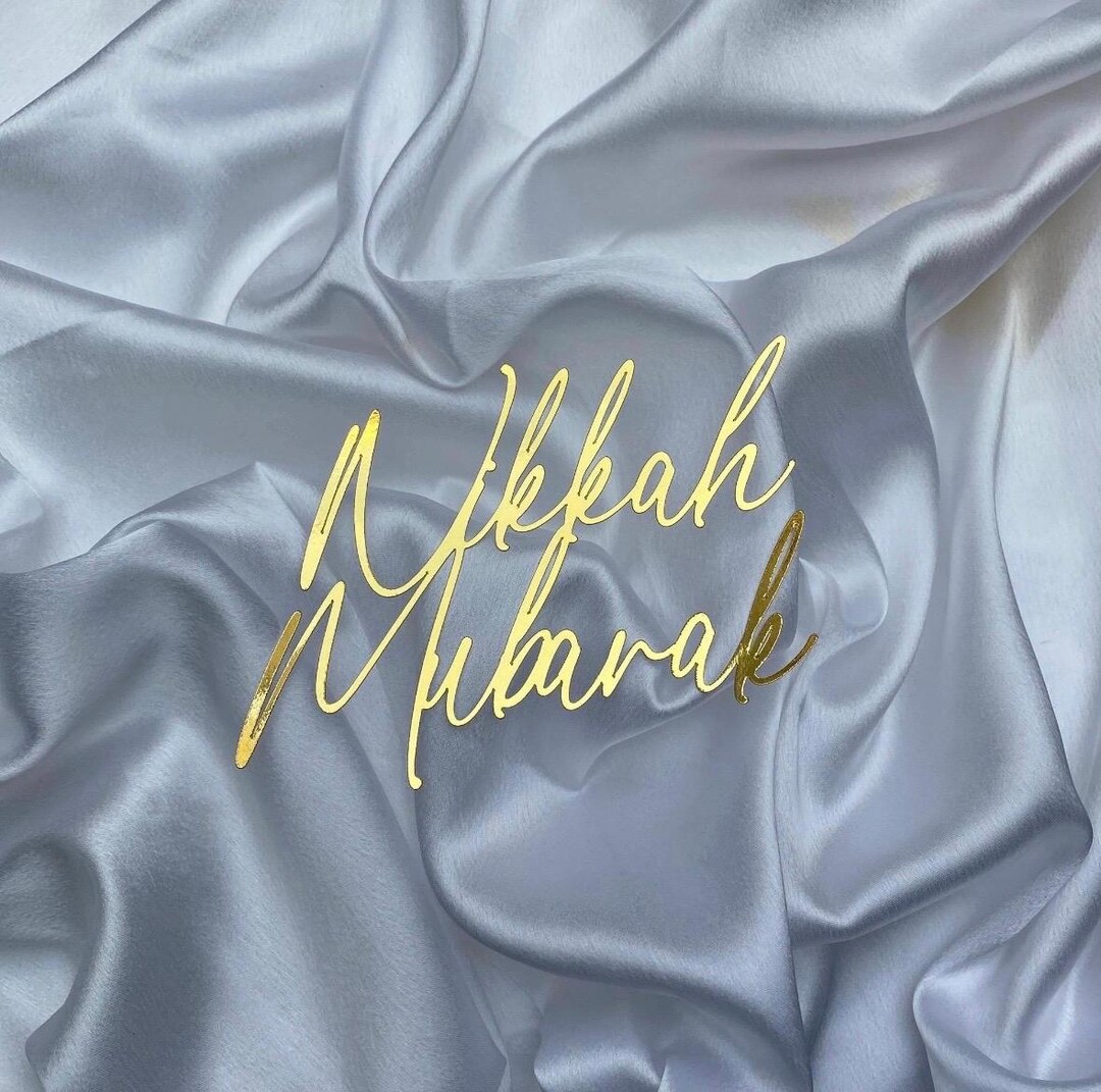 Nikkah Mubarak Islamic Marriage Cake Topper Cake Charm Topper Available ...
