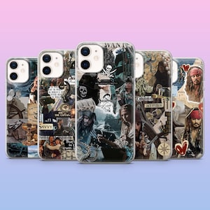 Jack Sparrow Phone Case Pirate Johnny Depp Cover for iPhone 17Pro, 16, 15, 14, 13, 12, Samsung S25, S24, S23, S22, A16, A26, Pixel 10,9Pro