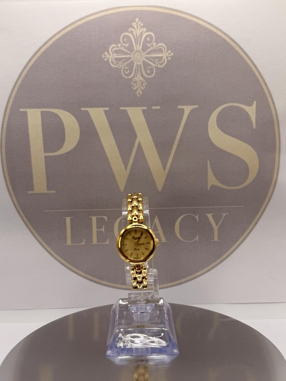 Everite Ladies Gold Tone Quartz Bracelet Watch Vintage – PWS0909
