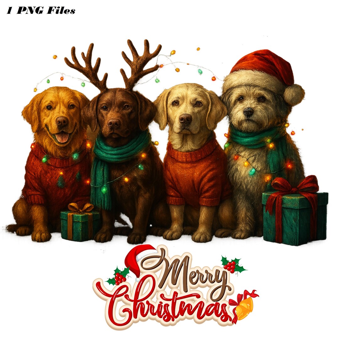 Merry Christmas Dachshund Dog PNG, Cute Puppies, Christmas Holiday Pet ...
