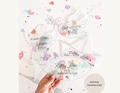 Communion shaker cards, packaging for money & vouchers, craft template PDF download, confetti card, DIY gift idea for baptism, last minute