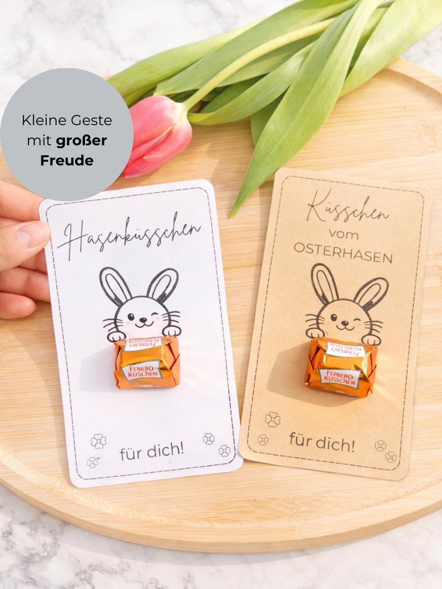 Easter Party Favor Printable Template, Ferrero Rocher Chocolates, Small ...